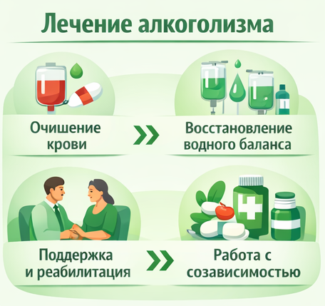 лечение алкоголизма в Змеиногорске этапы